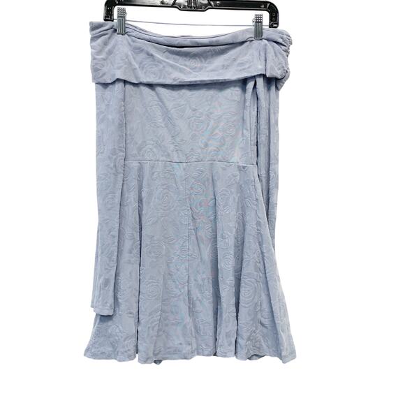 Wild Fable Women's Long Sleeve Flocked Mini Fit and Flare Holiday Dress Gray XXS - Picture 3 of 6